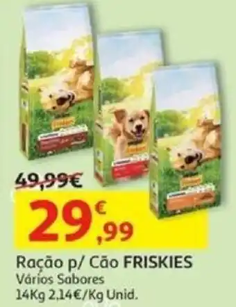 Auchan Ração p/ Cão FRISKIES Vários Sabores 14Kg promoção