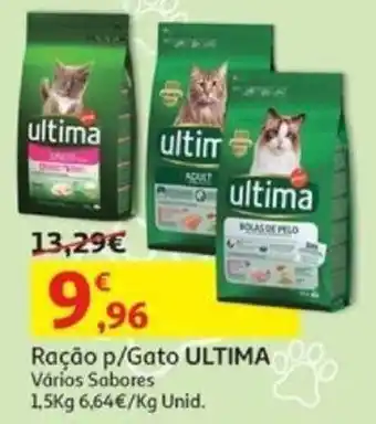 Ração p/Gato ULTIMA Vários Sabores 1.5kg