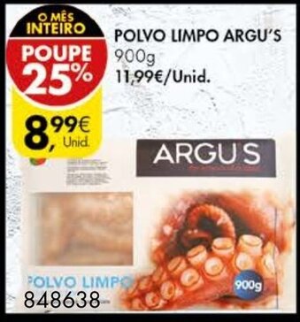 Pingo Doce Polvo Limpo Argu's 900g promoção