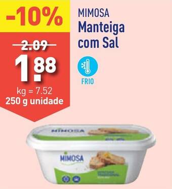 ALDI MIMOSA Manteiga com Sal 250g unidade promoção