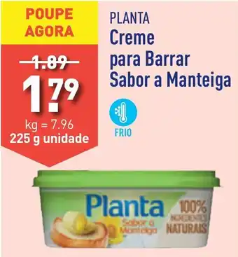ALDI PLANTA Creme para Barrar Sabor a Manteiga 225g unidade promoção