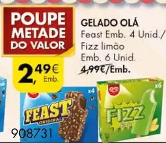 Pingo Doce Gelado Olá Feast/Fizz promoção
