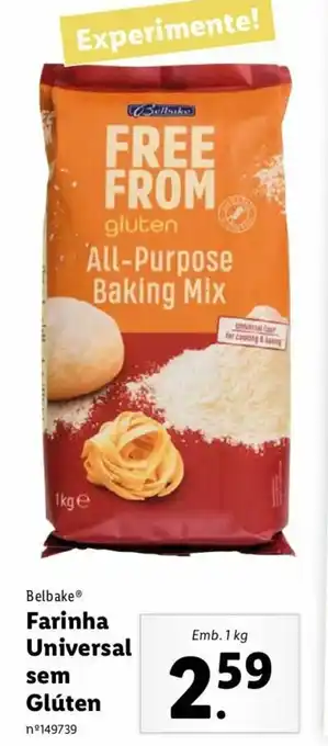 Lidl Farinha Universal sem Glúten 1kg promoção