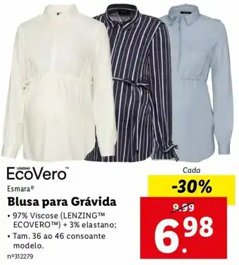 Lidl Blusa para Grávida promoção