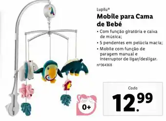 Lidl Mobile para Cama de Bebé promoção