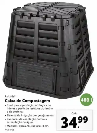 Lidl Caixa de Compostagem 480L promoção