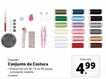 Lidl Crelando Conjunto de Costura promoção