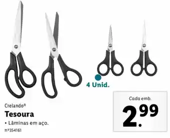 Lidl Crelado Tesoura promoção