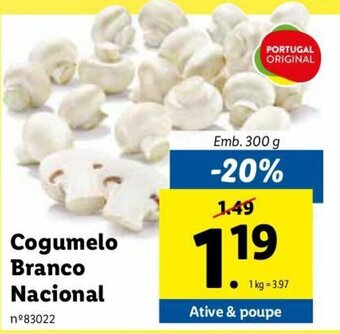 Lidl Cogumelo Branco Nacional 300g promoção