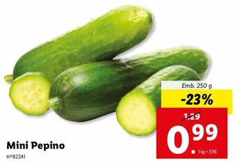 Lidl Mini Pepino 250g promoção