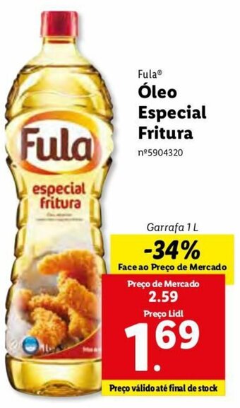 Lidl Fula Óleo Especial Fritura 1L promoção