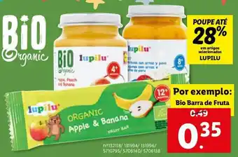 Lidl Bio Barra de Fruta promoção