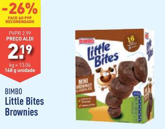 ALDI BIMBO Little Bites Brownies 168g unidade promoção