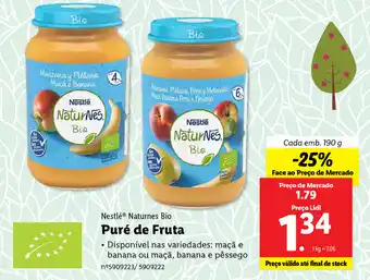 Nestlé Naturnes Bio Puré de Fruta 190g