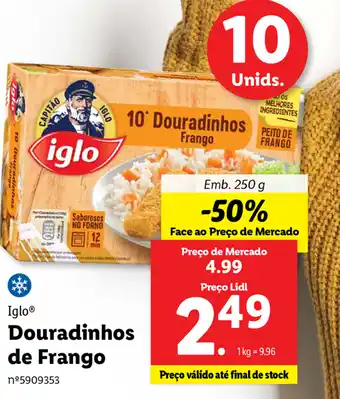 Lidl Iglo Douradinhos de Frango 250g promoção
