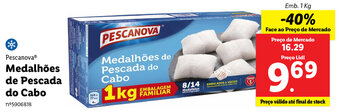 Lidl Pescanova Medalhões de Pescada do Cabo 1kg promoção