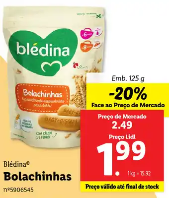 Lidl Blédina Bolachinhas 125g promoção