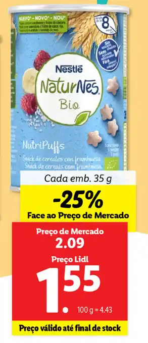 Lidl Nestlé Naturnes Bio 35g promoção