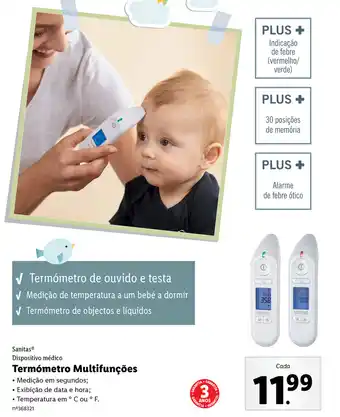 Lidl Sanitas Termómetro Multifunções promoção