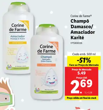 Corine de Farme Champô Damasco/ Amaciador Karité 500ml