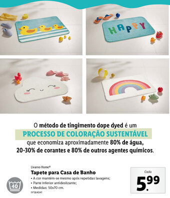 Lidl Livarno Home Tapete para Casa de Banho promoção