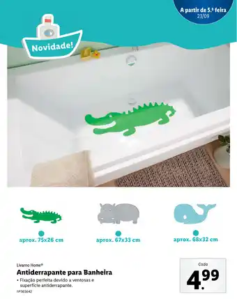 Lidl Livarno Home Antiderrapante para Banheira promoção