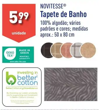 ALDI NOVITESSE Tapete de Banho promoção