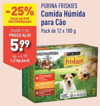 ALDI PURINA FRISKIES Comida Húmida para Cão promoção