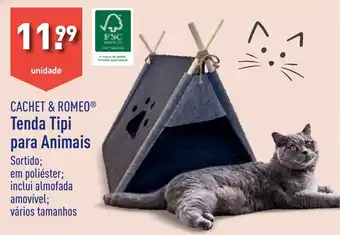 ALDI CACHET & ROMEO Tenda Tipi para Animais promoção