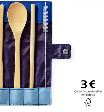 Conjunto de Utensílios em Bambu