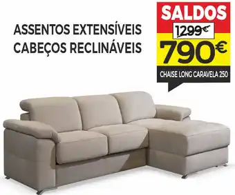 Feira dos Sofás Chaise Long Caravela 250 promoção