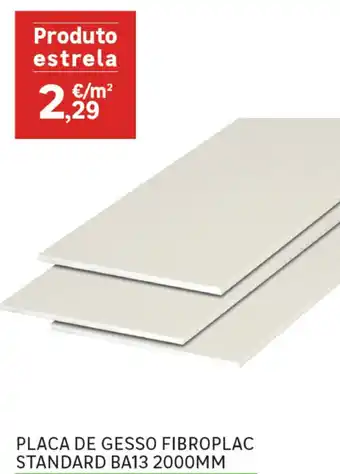 Placa De Gesso Fibroplac Standard BA13 2000mm