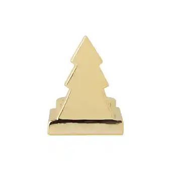 Continente Porta-velas 9cm árvore dourado promoção