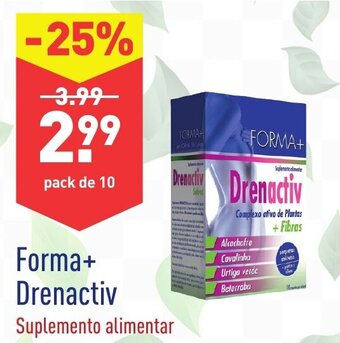 ALDI Forma+ Drenactiv promoção