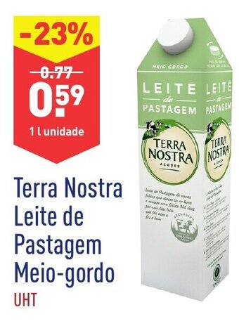 ALDI Terra Nostra Leite de Pastagem Meio-gordo promoção