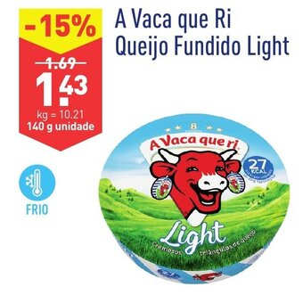 ALDI A Vaca que Ri Queijo Fundido Light 140g promoção