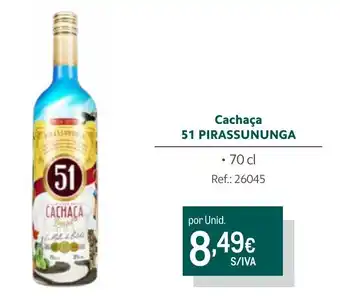 Makro Cachaça 51 PIRASSUNUNGA 70cl promoção