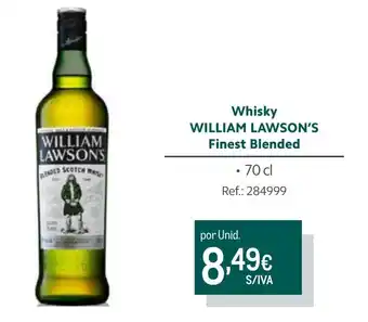 Makro Whisky WILLIAM LAWSON'S Finest Blended 70cl promoção