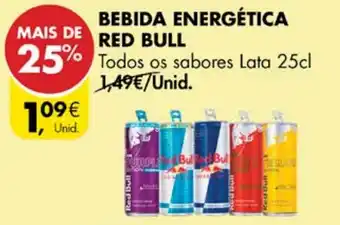 Pingo Doce BEBIDA ENERGÉTICA RED BULL 25cl promoção