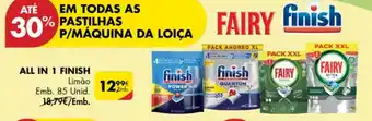Pingo Doce ALL IN 1 FINISH Limão Emb. 85 Unid. promoção