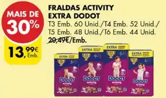 Pingo Doce FRALDAS ACTIVITY EXTRA DODOT promoção