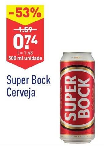 ALDI Super Bock Cerveja 500ml promoção