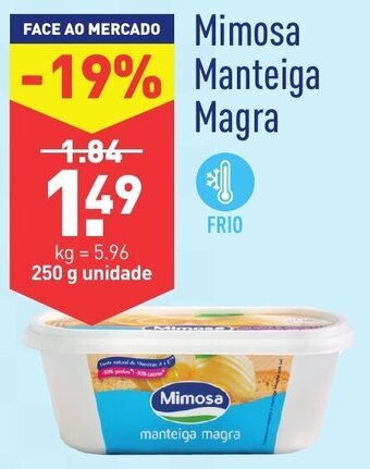 ALDI Mimosa Manteiga Magra 250g promoção