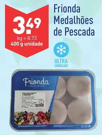 ALDI Frionda Medalhões de Pescada 400g promoção