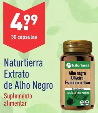 Naturtierra Extrato de Alho Negro 30 cápsulas