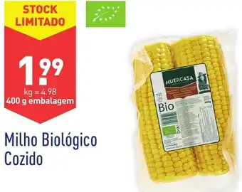 ALDI Milho Biológico Cozido 400g promoção