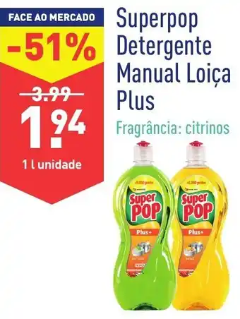 ALDI Superpop Detergente Manual Loiça Plus 1L promoção