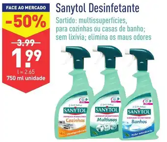 ALDI Sanytol Desinfetante 750ml promoção