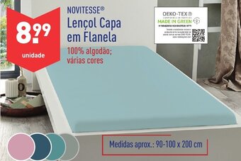 Novitesse Lençol Capa em Flanela