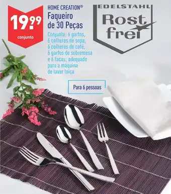 ALDI Home Creation Faqueiro de 30 peças promoção